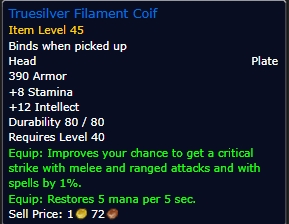 Truesilver Filament Coif wow sod phase 2